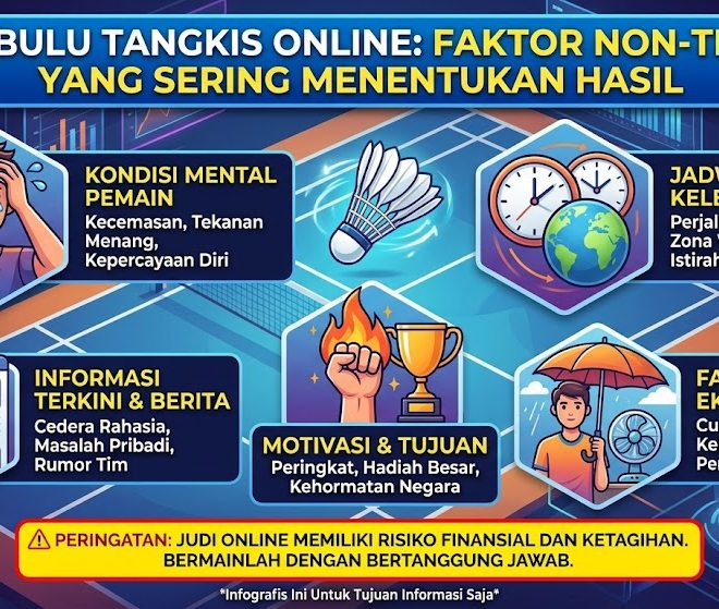 Judi Bulu Tangkis Online : Faktor Non-Teknis yang Sering Menentukan Hasil